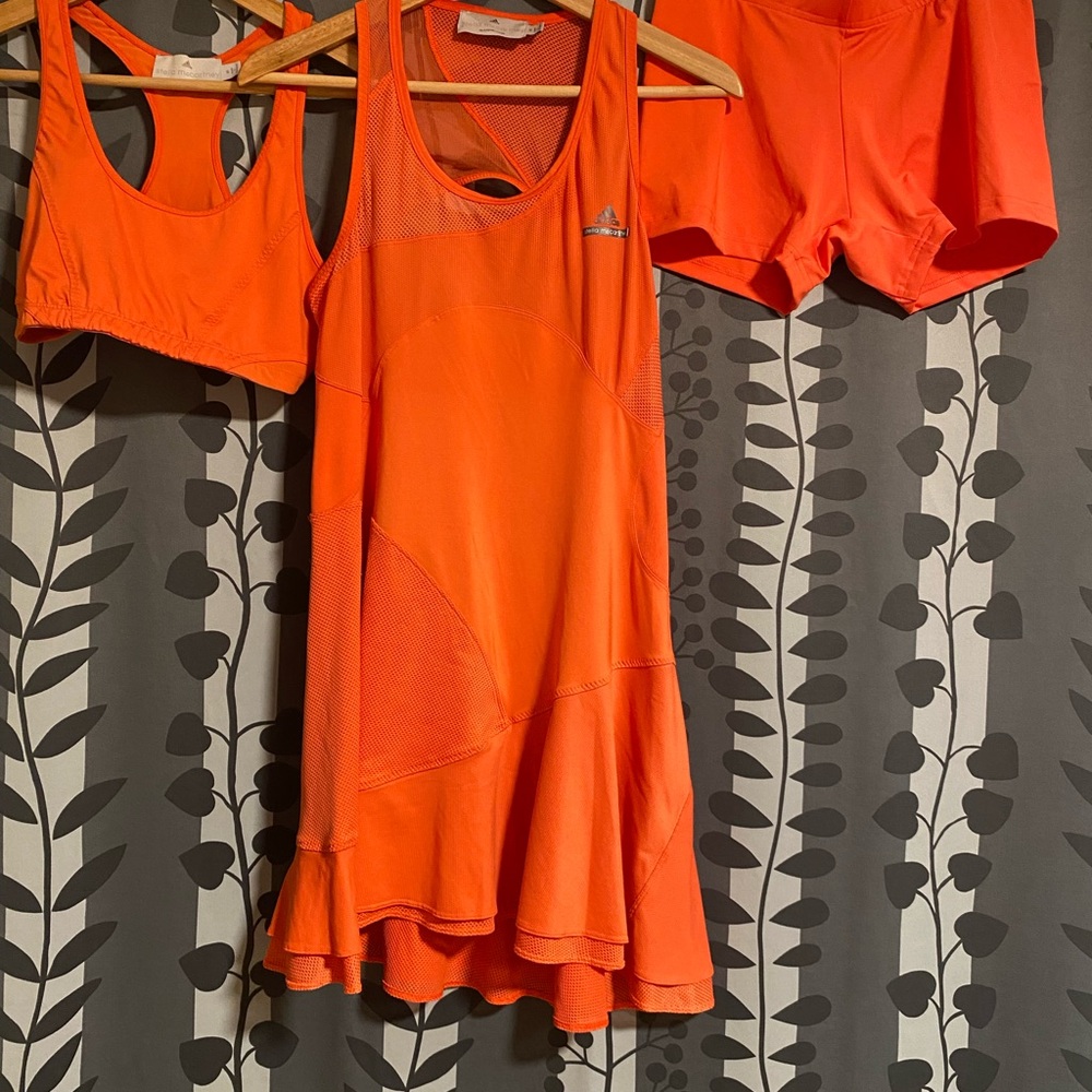 Adidas Stella McCartney Orange Athletic Set
